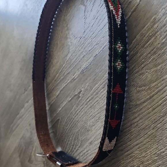 Vintage Western Beaded Belt - Picture 2 of 9